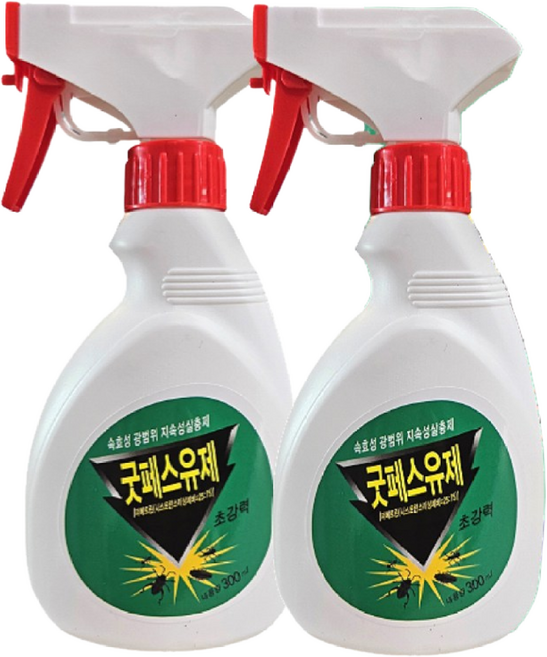 가정용 잘듣는 굿페스 300ml 실내 진드기 개미 모기 살충제, 2개