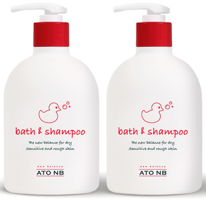 아토엔비 바스 앤 샴푸, 500g, 2개