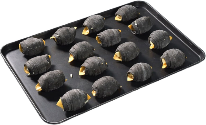 [소금빵전문] 모어레스 3종먹물치즈폭탄 소금빵 생지 냉동생지 빵 국산 밀 고메버터 카페 납품 디저트빵, 130g, 56개