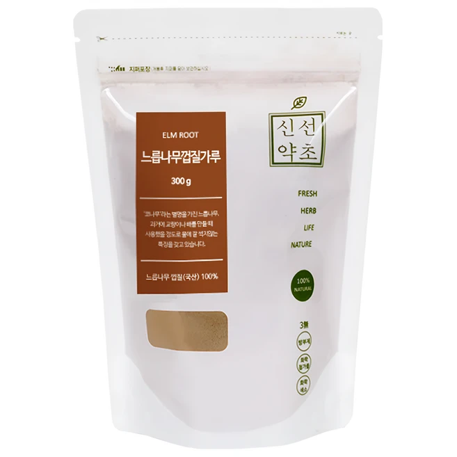 신선약초 느릅나무껍질 가루 유근피, 300g, 1개 - 쿠팡