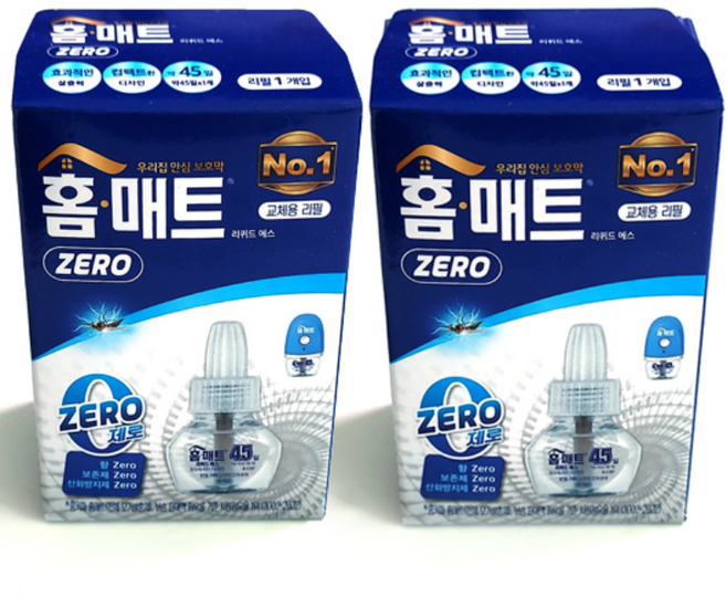 홈매트 홈솔루션 45일 리퀴드 알파 훈증액 리필, 2개, 29ml