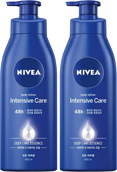 니베아 인텐시브 바디로션, 400ml, 2개 - 쿠팡