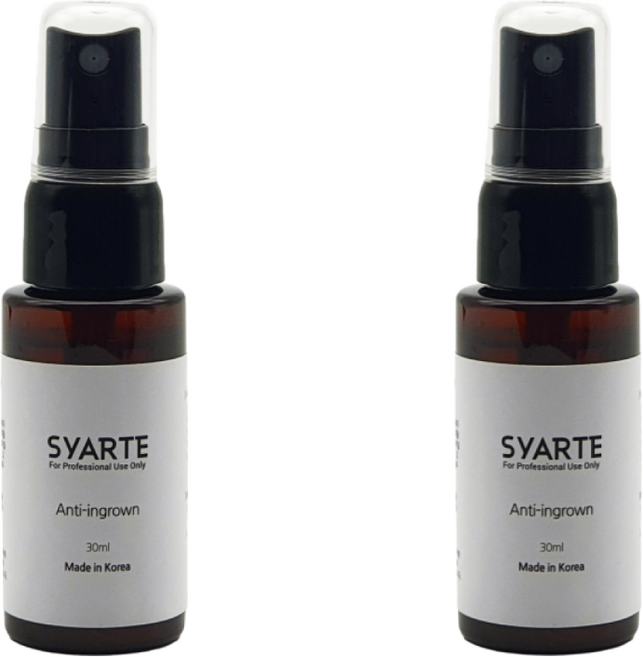 시아르떼 안티인그로운헤어 스프레이 브라질리언왁싱 후 관리제품, 2개, 30ml