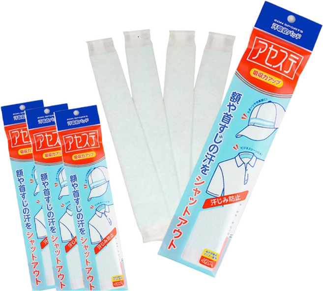 모자 땀흡수패드 썬캡땀흡수패드 아세스떼 골프 배드민턴 테니스, 프리미엄 3팩(12개입)