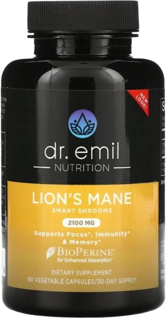 Dr.Emil뉴트리션 노루궁뎅이버섯 2100mg 90베지 캡슐, 1개, 90정 - 쿠팡