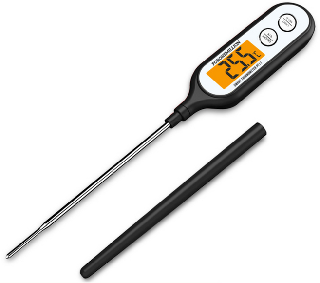 포원밀리언 디지털 방수 신생아 탕온계, 블랙