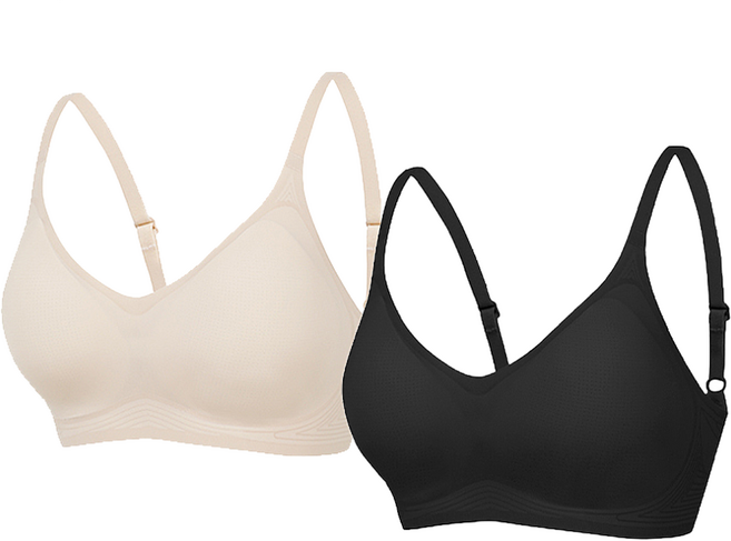 비너스 여성 심리스 노와이어 후크형 퓨징 브라