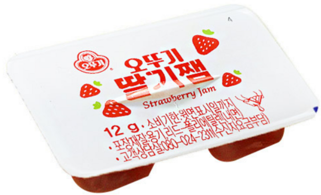 [오발]오뚜기 딸기잼12g 디스펜팩, 12g, 50개