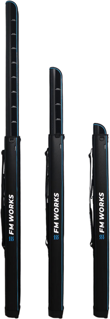 FM웍스 길이조절 로드케이스 122 - 215 줌 루어 낚시대케이스, 블랙