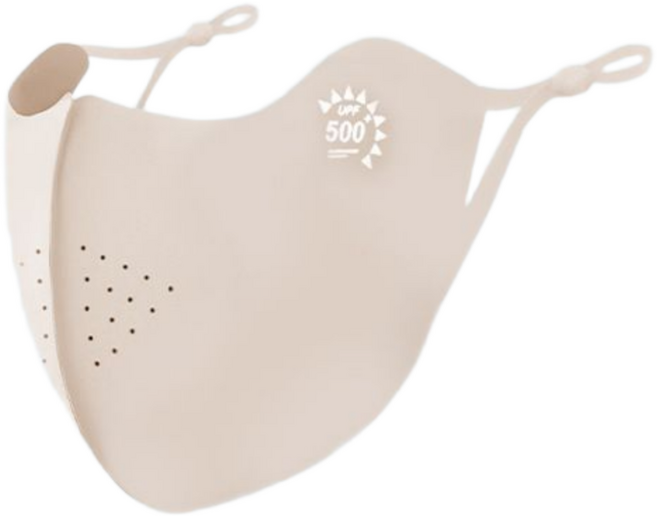 Velon 쿨링 자외선차단 마스크 등산 스포츠, 아이보리, 1개