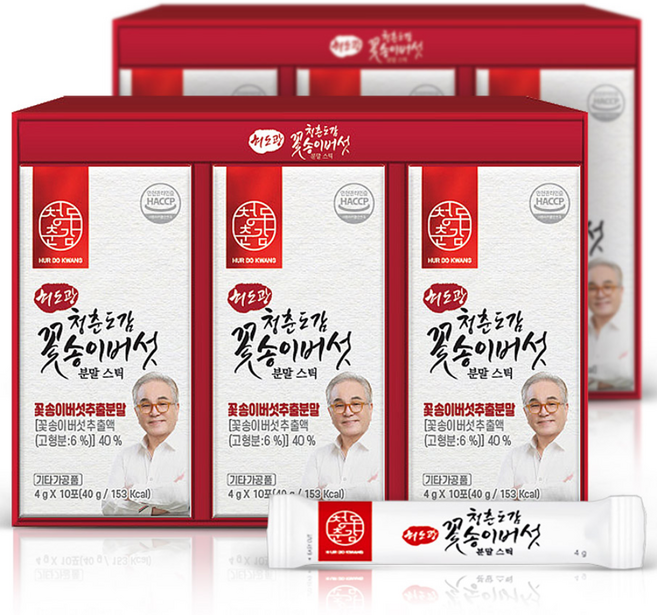 허도광 꽃송이버섯 분말스틱 베타글루칸함유 60포, 1개