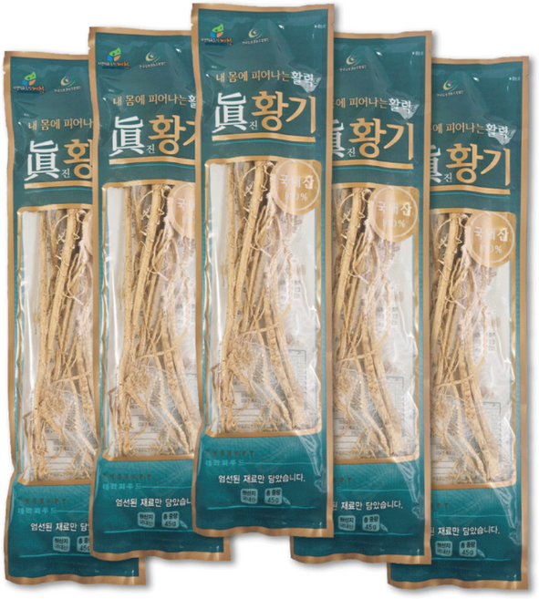 통황기 국산 % 진황기 한방 삼계탕재료 백숙재료 황기차 여름보양, 45g, 5개