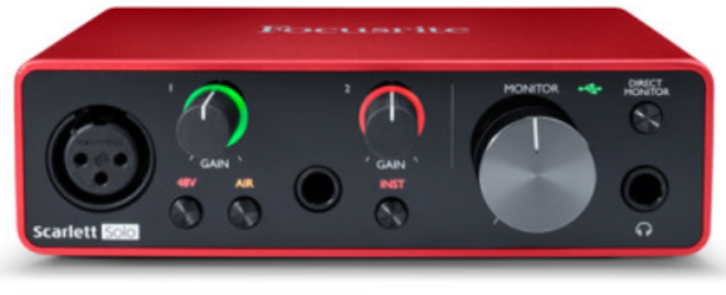 포커스라이트 스칼렛 SOLO 4세대 USB 오디오 인터페이스