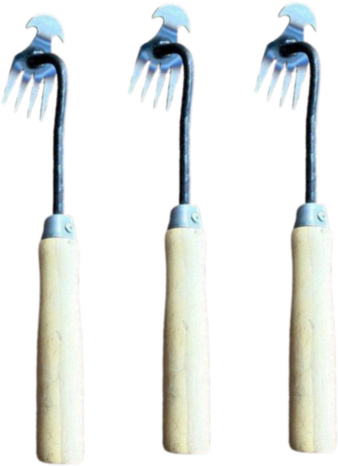 망간강 잔디 잡초 제초 호미, 3개