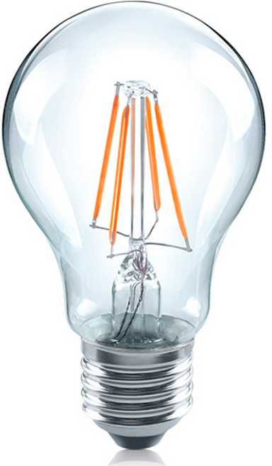 루미앤 투명 LED 에디슨전구 26베이스 6W LA60C6-2700, 전구색, 1개