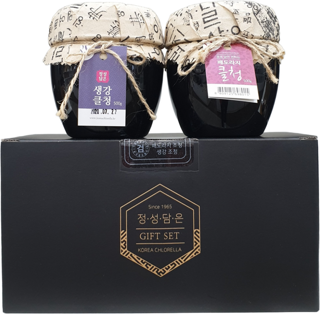 (경남관광기념품점 고성군) 정성담은 클청세트(배도라지클청+생강클청 (500g x 2병) 1세트 (쇼핑백있음), 500g, 1개