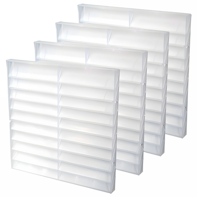 리에노 창문가리개, 4개, 반투명