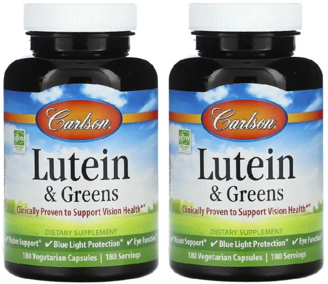 칼슨 루테인 & 그린 180 베지캡슐, 2개, 180정 - 쿠팡