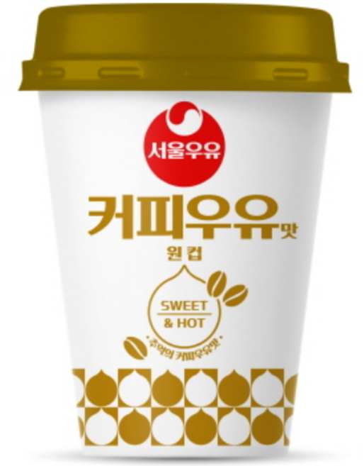 서울우유 커피우유 원컵 달콤 따근함 맛나고 편리한 등산 공부 소풍간식 라떼 믹스커피, 20개, 1개입, 25g
