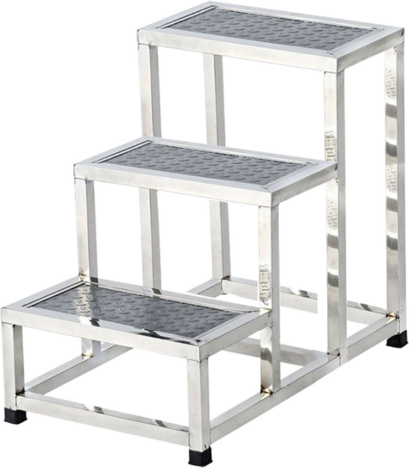 주니톡 스텐 미니계단 계단발판 안전발판, 3단 계단발판