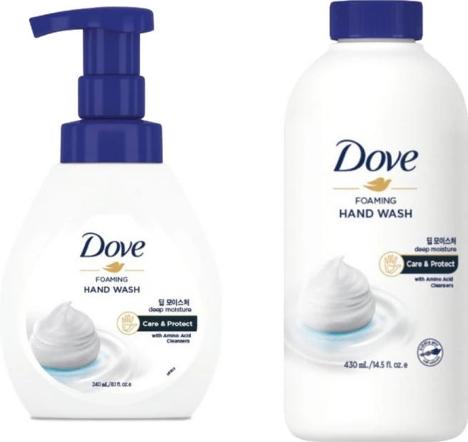 도브 포밍 핸드워시 딥너리싱 본품 240ml + 리필 430ml, 1개, 670g - 쿠팡
