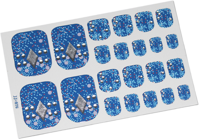 잇템샵 여름 네일아트 페디큐어 스티커 세트, 3개, HL-046 위시