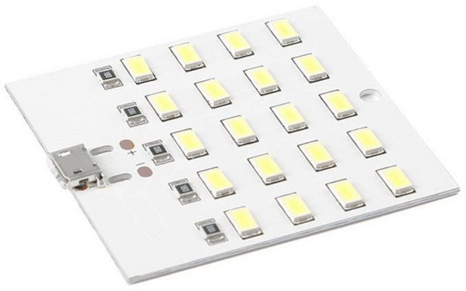 LED 20구 5V 라이트 보드 USB 미니 램프 컴퓨터 독서 마이크로 5핀 전구 실내등, L023H. 5V LED 20구 보드, 1개