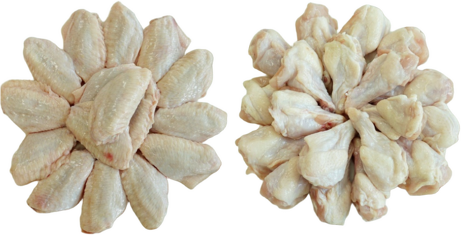 국내산 냉장 닭윙 1kg + 닭봉 1kg 세트 무염지 닭날개 윙봉, 1개