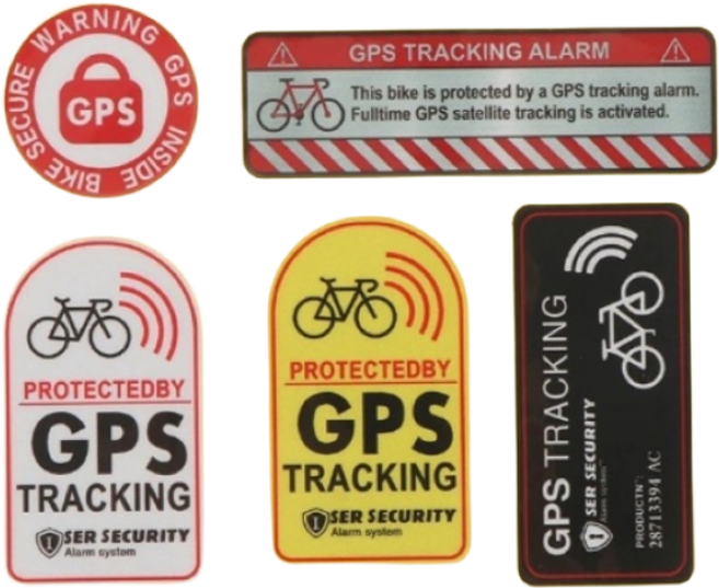 키넬 자전거 도난방지스티커 5종세트, 2세트, 혼합색상