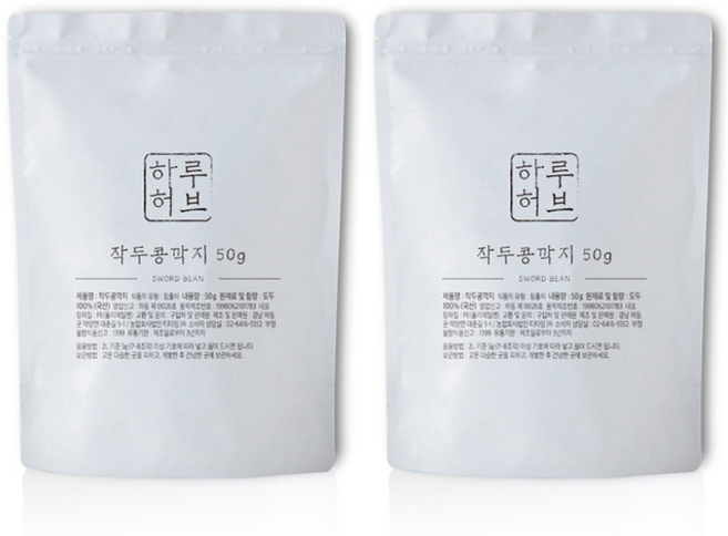 하루허브 작두콩 깍지차, 50g, 1개입, 2개