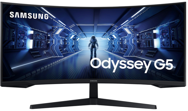 삼성전자 86.4cm QHD 오디세이 G5 게이밍 모니터, 삼성 정품 LC34G55TWWKXKR