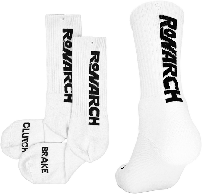 로나크 모토삭스 버티컬로고 (발목보호) 남여공용 두꺼운 쿠션양말 1~4족 스포츠 장목양말 카라비너포함, 1개, 화이트
