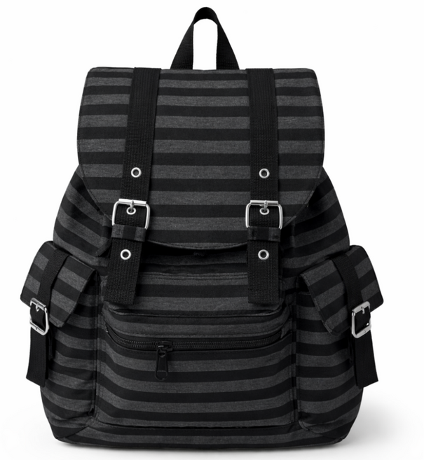 골든 여성 데일리 스트라이프 경량 스몰 캐주얼 백팩 학생 책가방