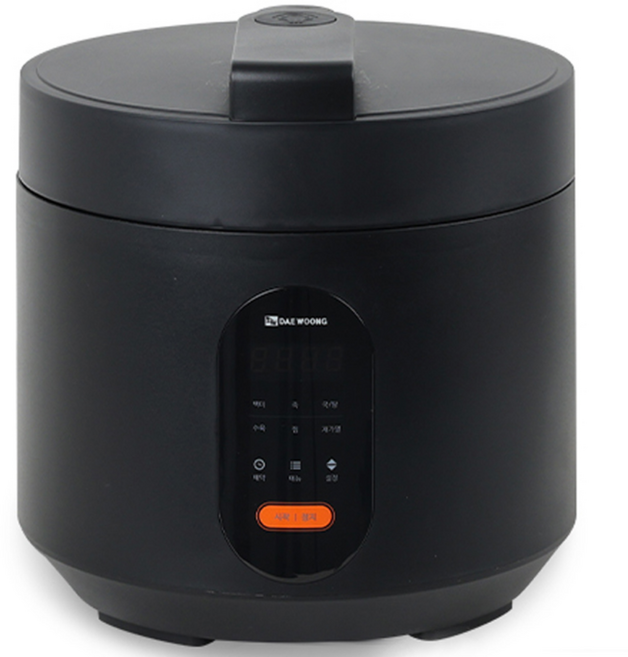 대웅 전기압력쿡 5~6인 압력밥솥 죽 찜요리 DWIH-BL3443, 블랙(DWIH-BL3443)