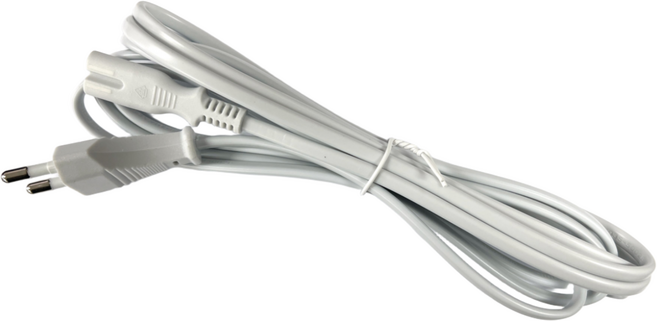 무빙큐빅스 전용 전원연장케이블 8자케이블 2구 전원케이블 화이트 블랙, 5m, 1개