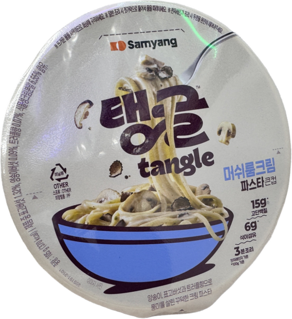 삼양 탱글 머쉬룸 크림 파스타 큰컵 105g inp24un, 1개