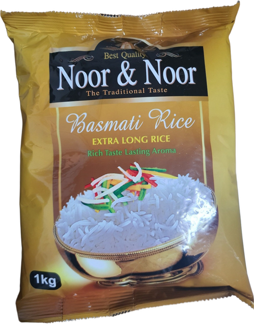 NOOR&NOOR 바스마티 찐쌀 1kg Basmati Rise, 1개