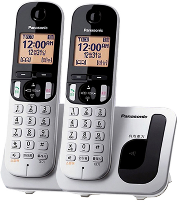 파나소닉 무선전화기 KX-TGC210 발신자표시, 증설용 2대
