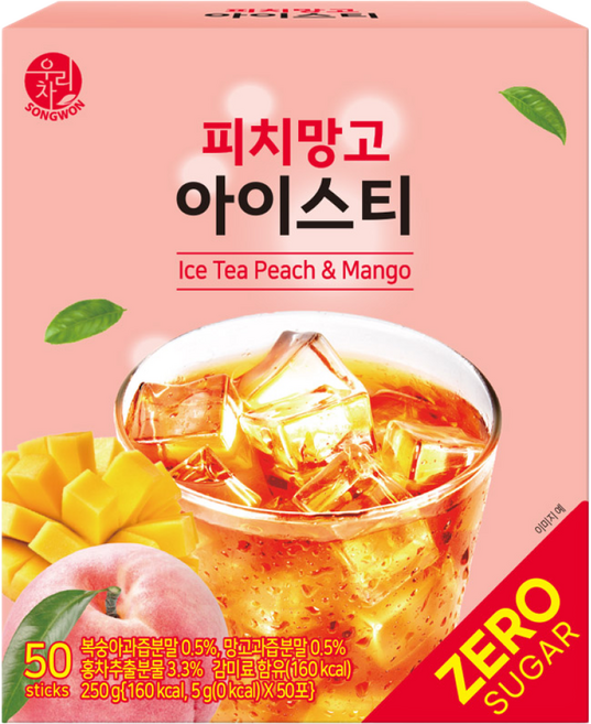 우리차 피치망고 아이스티, 5g, 50개입, 1개