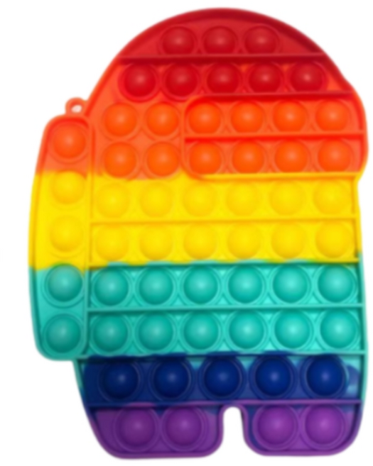 쵸미앤세븐 버블 푸쉬팝 무지개 대왕 보드게임 어스, 혼합색상, 1개