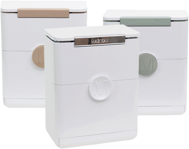 매직캔애니웨어-MNE150HBBE MNE150WSS MNE150WWCR 주방 화장실용 휴지통 기본리필장착, MNE150WBBE-베이지