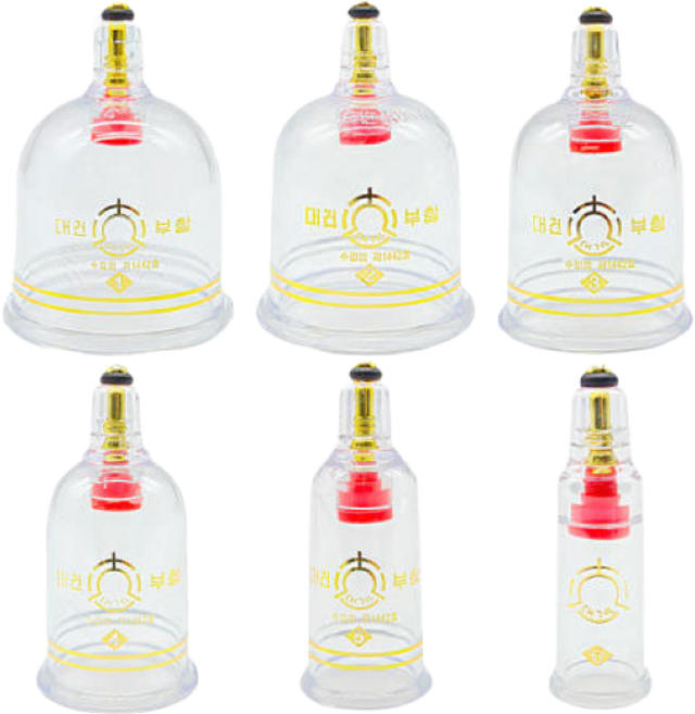 모완비 대건 부항컵 6종 낱개 세트 [1호+2호+3호+4호+5호+6호], 1개