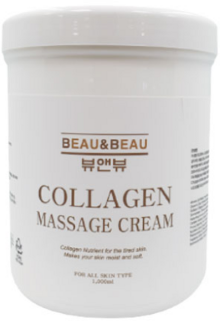 뷰앤뷰 생크림 콜라겐 마사지 크림 1000ml 마사지크림, 1L, 6개