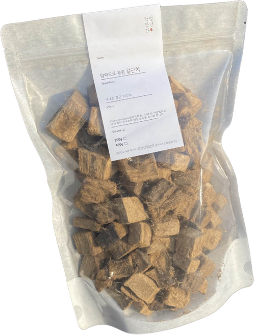 방앗간청년 압력으로 쪄서 볶은 갈근차 칡차, 1개, 200g, 1개