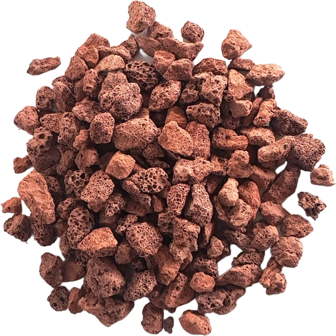 거목산업사 화산사 대포장 화산석 자연석 화분 조경 어항 정원, 10kg, 1개, 3호 10~20mm, 레드