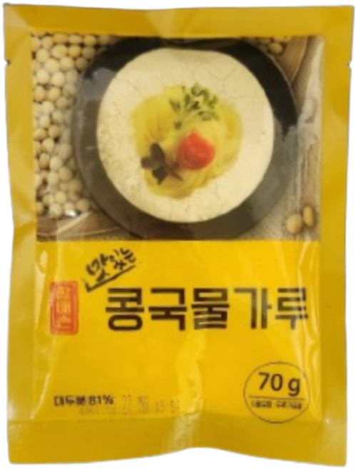 (일회용미니 소포장) 할매손 맛있는 콩국물가루70g 건강한 여름나기 여름별미 콩국수, 70g, 1개