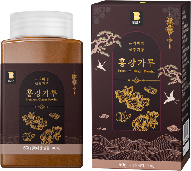 [쇼가올 29배 프리미엄 생강가루] 비이츠 홍강가루 국산 100%, 1개, 50g