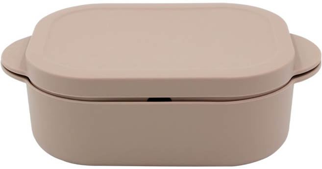 네오실리 렌지쏙찜 국산 프리미엄 실리콘 찜기 대형, 1개, 웜베이지