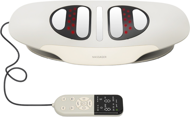 홈데이 허리 마사지기 EMS 스트레칭 안마기, 베이지, Y202-PRO