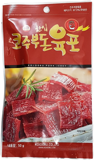 코주부 한입 돈육포, 5개, 50g